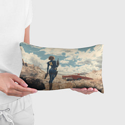 Подушка-антистресс Fallout девушка в пустоши, цвет: 3D-принт — фото 2