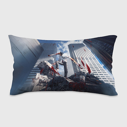 Подушка-антистресс Denji in city Chainsaw man / 3D-принт – фото 1