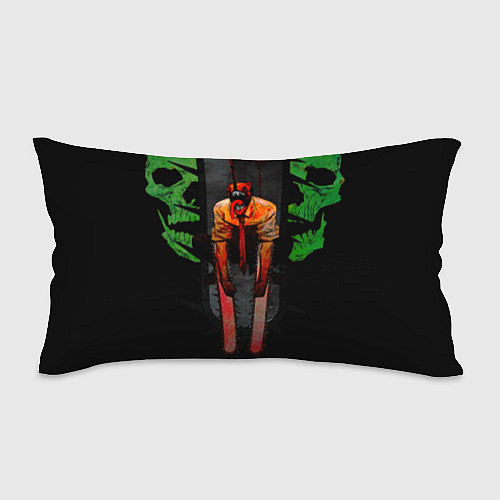 Подушка-антистресс Дэндзи с черепами Человек бензопила / 3D-принт – фото 1