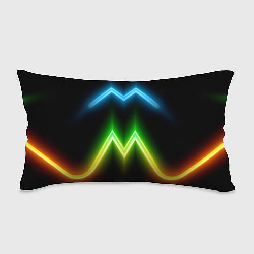 Подушка-антистресс Neon multicolored lines / 3D-принт – фото 1