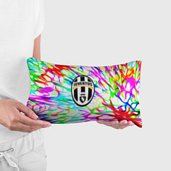 Подушка-антистресс Ювентус жидкие краски текстура, цвет: 3D-принт — фото 2
