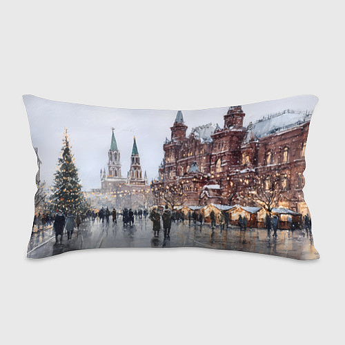 Подушка-антистресс Московский новогодний день / 3D-принт – фото 1