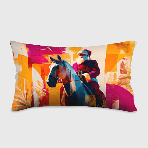 Подушка-антистресс Дед Мороз на коне / 3D-принт – фото 1