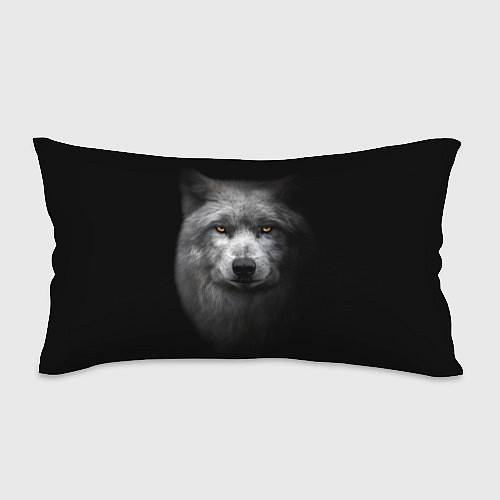 Подушка-антистресс Суровый волк с холодным нордическим взглядом / 3D-принт – фото 1