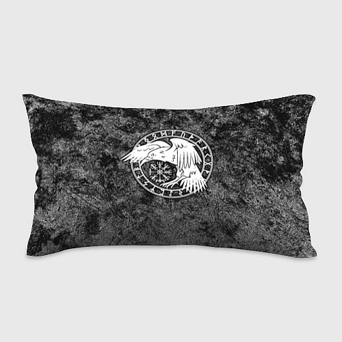 Подушка-антистресс Ворон в круге рун и компас вегвизир / 3D-принт – фото 1