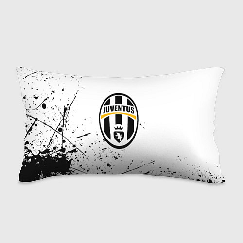 Подушка-антистресс Ювентус черные краски всплеск / 3D-принт – фото 1