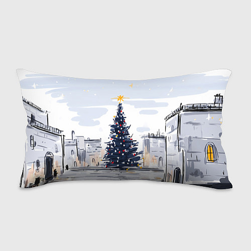 Подушка-антистресс Новый год минимализм / 3D-принт – фото 1