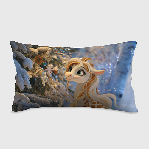 Подушка-антистресс Новогодняя лошадка в крапинку / 3D-принт – фото 1