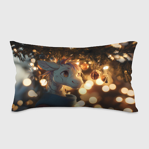 Подушка-антистресс Лошадка под новогодней елкой / 3D-принт – фото 1