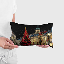 Подушка-антистресс Красная новогодняя елка, цвет: 3D-принт — фото 2