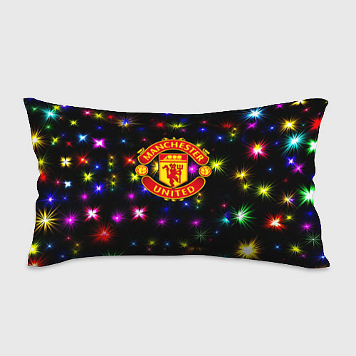 Подушка-антистресс Манчестер Юнайтед праздничные огни / 3D-принт – фото 1