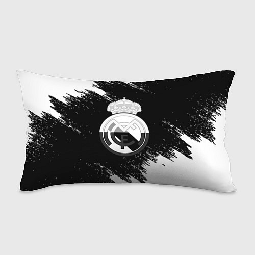 Подушка-антистресс Реал Мадрид черно белые краски / 3D-принт – фото 1