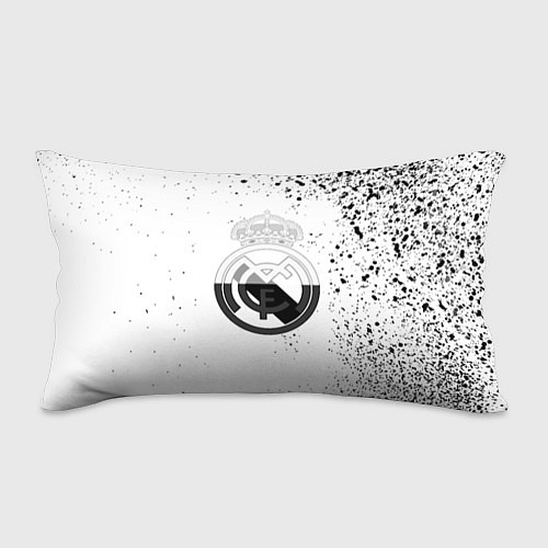 Подушка-антистресс Реал Мадрид черно белые краски / 3D-принт – фото 1