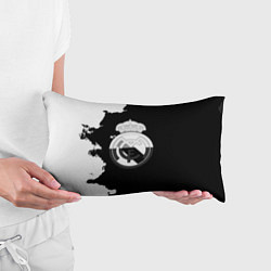 Подушка-антистресс Реал Мадрид черно белые краски, цвет: 3D-принт — фото 2