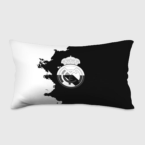 Подушка-антистресс Реал Мадрид черно белые краски / 3D-принт – фото 1