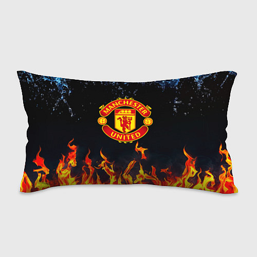 Подушка-антистресс Манчестер Юнайтед лёд и огонь / 3D-принт – фото 1