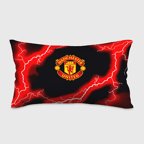 Подушка-антистресс Манчестер Юнайтед шторм молнии / 3D-принт – фото 1