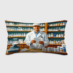 Подушка-антистресс Фармацевт у аптечных полок