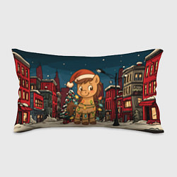 Подушка-антистресс Лошадка в новогодней гирлянде