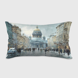 Подушка-антистресс Санкт-Петербург зимний пейзаж, цвет: 3D-принт