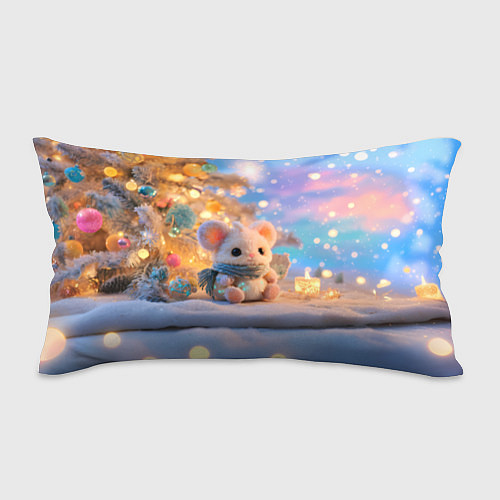 Подушка-антистресс Новогодняя милая мышка / 3D-принт – фото 1