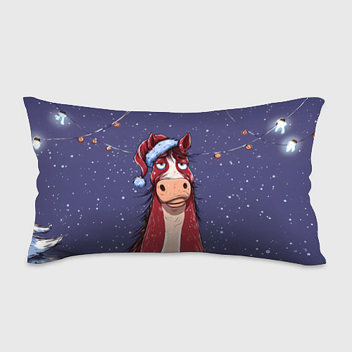 Подушка-антистресс Новогодняя лошадь символ 2026 года / 3D-принт – фото 1