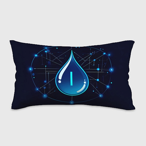 Подушка-антистресс Киберкапля группа крови I / 3D-принт – фото 1