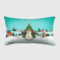 Подушка-антистресс Снеговик - Новогодний Зож, цвет: 3D-принт