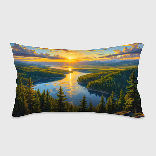 Подушка-антистресс Золотой путь реки / 3D-принт – фото 1