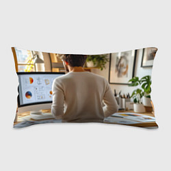 Подушка-антистресс Креативный процесс дизайнер за работой