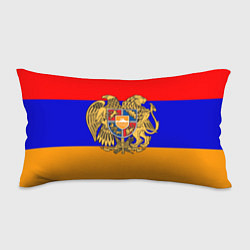 Подушка-антистресс Герб и флаг Армении, цвет: 3D-принт