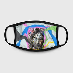 Маска для лица John Lennon: Abstraction, цвет: 3D-принт — фото 2