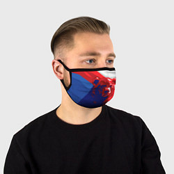 Маска для лица Российский медведь, цвет: 3D-принт