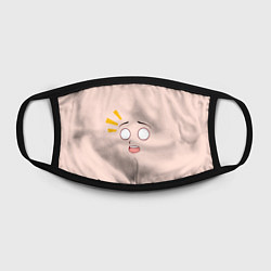Маска для лица Scared anime face, цвет: 3D-принт — фото 2