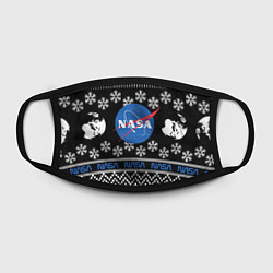 Маска для лица НАСА НОВЫЙ ГОД, цвет: 3D-принт — фото 2