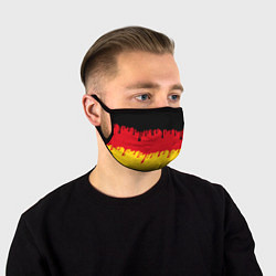 Маска для лица Флаг Германии потёки, цвет: 3D-принт