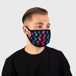 Маска для лица Геометрический паттерн Neon, цвет: 3D-принт