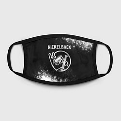 Маска для лица Nickelback КОТ Брызги, цвет: 3D-принт — фото 2