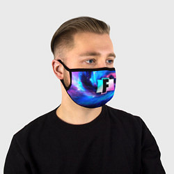 Маска для лица Fortnite неоновый космос, цвет: 3D-принт