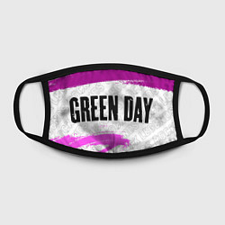 Маска для лица Green Day rock legends: надпись и символ, цвет: 3D-принт — фото 2