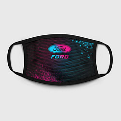 Маска для лица Ford - neon gradient, цвет: 3D-принт — фото 2