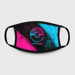Маска для лица Pokemon - neon gradient, цвет: 3D-принт — фото 2