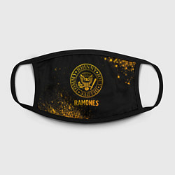 Маска для лица Ramones - gold gradient, цвет: 3D-принт — фото 2