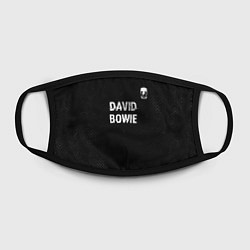 Маска для лица David Bowie glitch на темном фоне посередине, цвет: 3D-принт — фото 2