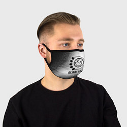 Маска для лица Blink 182 glitch на светлом фоне, цвет: 3D-принт