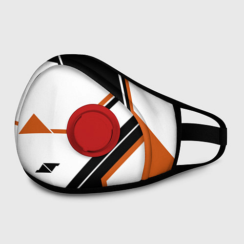 Маска с клапаном CS:GO Asiimov P250 Style / 3D-Красный – фото 2