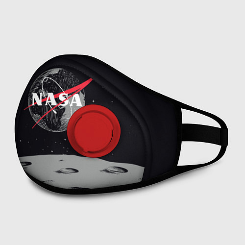 Маска с клапаном NASA: Moon / 3D-Красный – фото 2