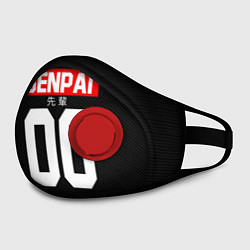 Маска с клапаном Senpai 00: Black Style, цвет: 3D-красный — фото 2