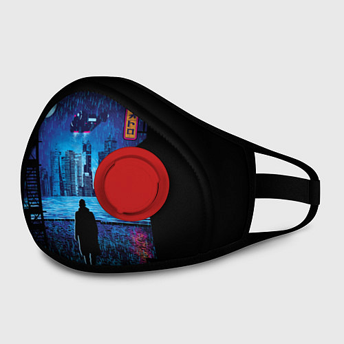 Маска с клапаном Blade Runner: Dark Night / 3D-Красный – фото 2