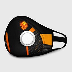 Маска с клапаном Cyberpunk 2077: Samurai Style, цвет: 3D-белый — фото 2